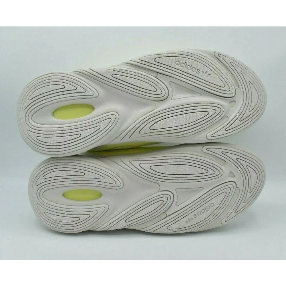 NWB Adidas Originals Men Size 12 Ozelia White‎ Yellow Grey Sneaker Shoes GZ9176